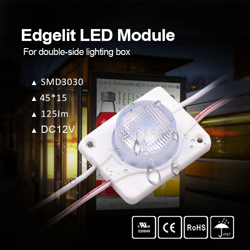 1.5W DC12V Billboard Light Box 45*15° SMD3030 Edgelit LED Module Light