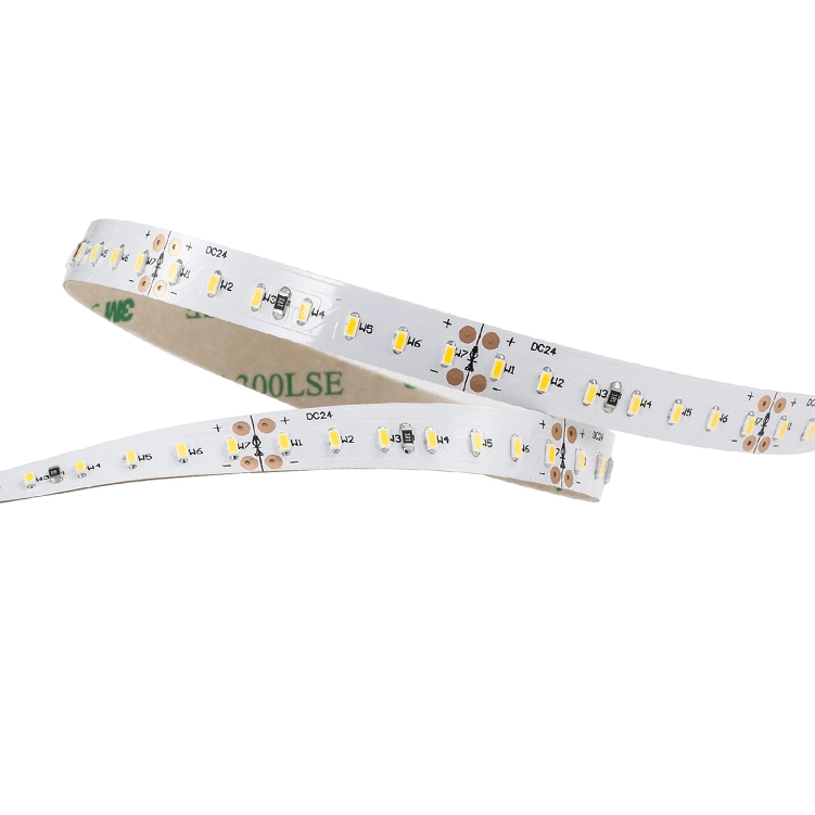 LED strip light SMD3014 140 leds/m 24V 10MM 14w/m (7leds/cut) Flexible LED strips