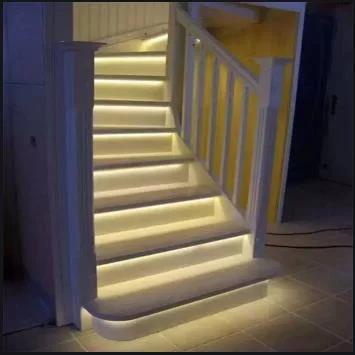 Stair Step Light Profile Lighting Black Aluminum LED Profile