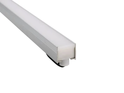 Apt1501 Profil en aluminium de lumière linéaire enterrée IP67 pour applications au sol avec éclairage de bande 2835SMD 120LEDs pour la décoration et le commerce sans obscurité