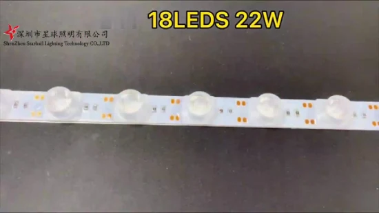 Bande lumineuse LED rigide 12 V avec lentille SMD3030 18 LED par mètre LED treillis rétro-éclairage 3030 barre de module