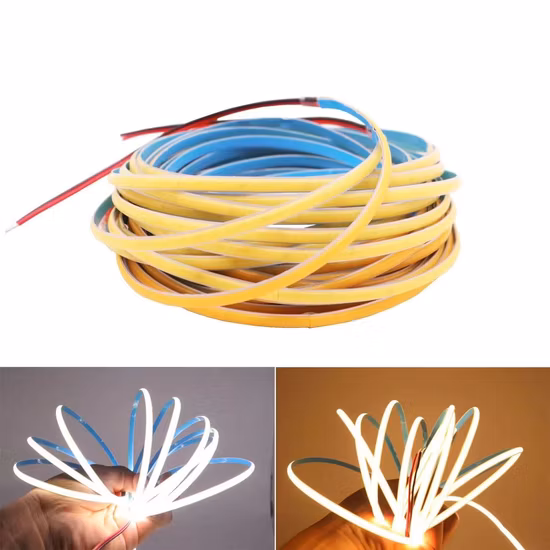 Haute luminosité sans points DC24V 504LEDs bande lumineuse à LED COB flexible