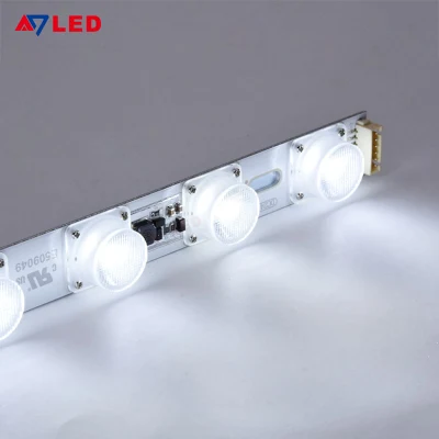 Bande lumineuse dure LED haute luminosité SMD1818 IP20 haute puissance ultra-mince publicité 24V plate-forme boîte à lumière intérieure barre lumineuse de bord personnalisée